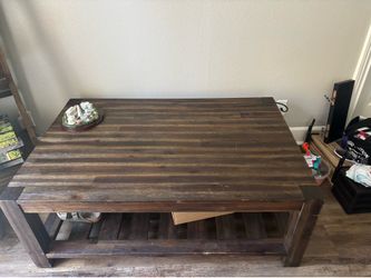 Brown coffee table