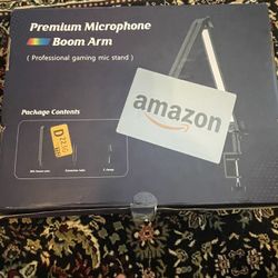 Microphone, boom arm, RGB