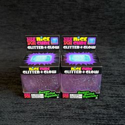 NEEDOH NICE CUBE GLITTER & GLOW PURPLE
