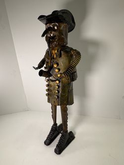 Mid-Century Asbury Park NJ Metal Sculpture by Samuel Yoskowitz "The Locksmith"