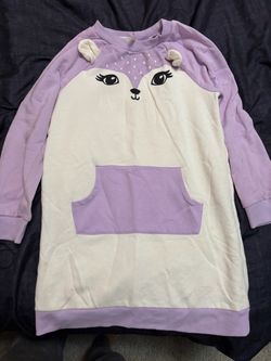 Fabkids Purple Deer Sweatshirt Dress