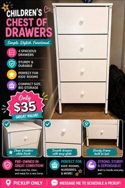 KID'S CHEST OF DRAWERS