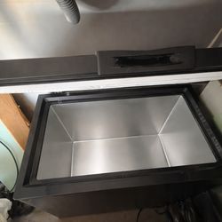 6.7 cu. ft. Compact Chest Freezer and Refrigerator with Digital Control in Black