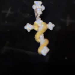 Moissanite Cross Pendant