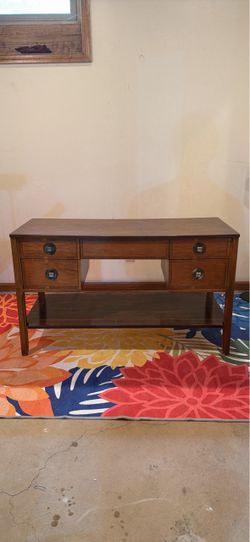 Solid Wood Writing Desk / Console Table – 48” – Vintage Style