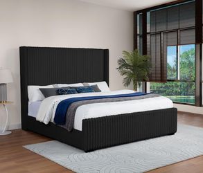 3 colors bed black white or grey NEW tall bed high bed FINANCE AVAILABLE