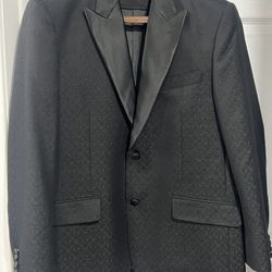 Saks Fifth Avenue Black Tuxedo Jacket Size 44R Like New