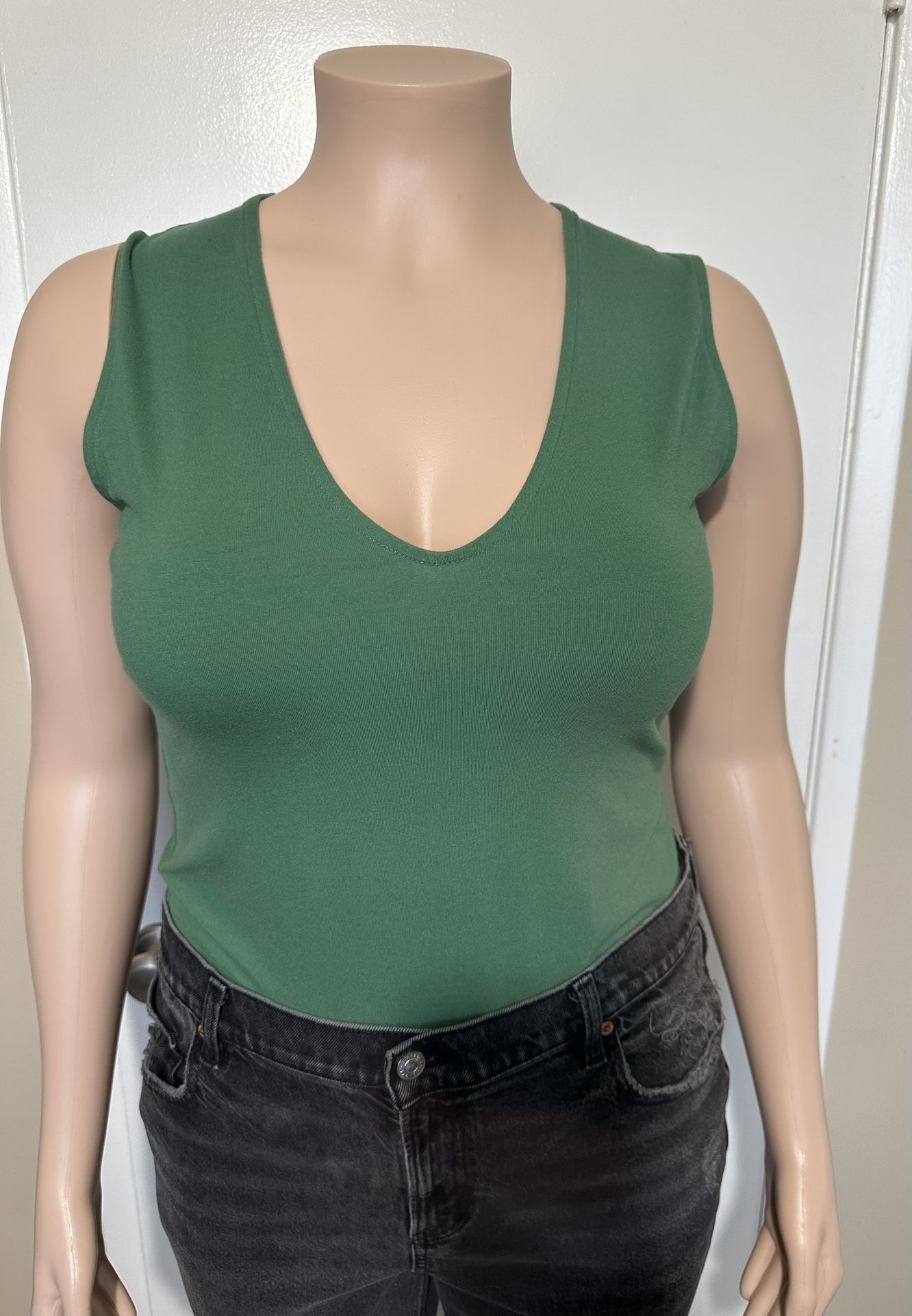 A New Day Women’s Emerald Green Bodysuit Size XL