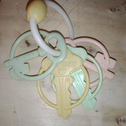 Vintage Baby Teething Keys Pre 1970s