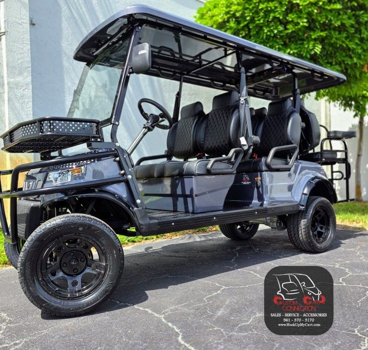 NEW 2025 EPIC E60L 6 PERSON GOLF CART* LITHIUM CHARCOAL