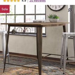 Brand New dining table wood stool high top table