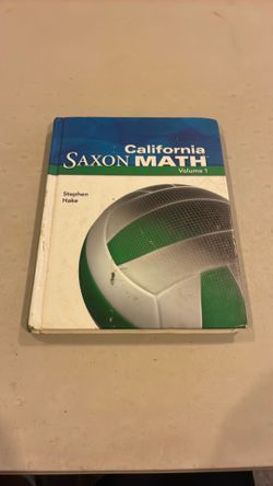 California Saxon math volume one