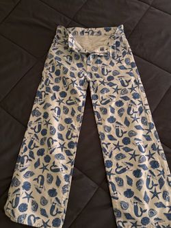 Mermaid theme wide leg jeans size 12