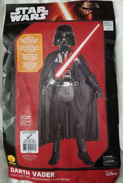 Darth Vader Costume, Child Size Large (12-14)