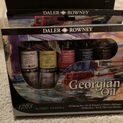 Georgian Oil Paint Set Of 5