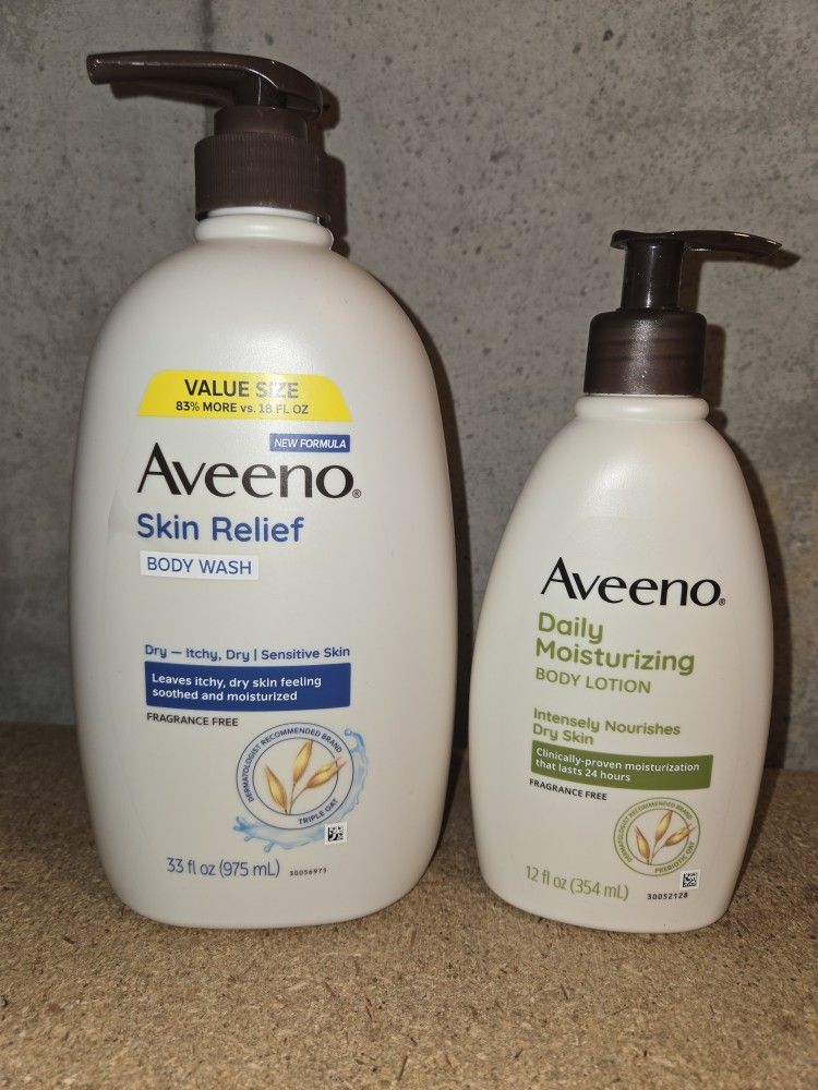 Aveeno Body Wash & Lotion
