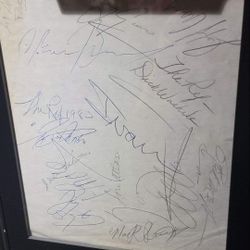 Wrestling Autographed Sheet