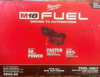 New Milwaukee M18 FUEL 2832-20 Belt Sander – Sealed