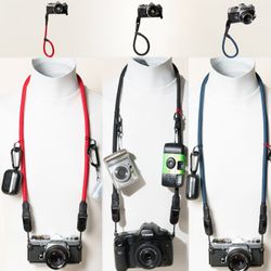 Camera Strap Neck or Wrist Peak Design Anchors Quick Release Climbing Rope Red, Blue or Black