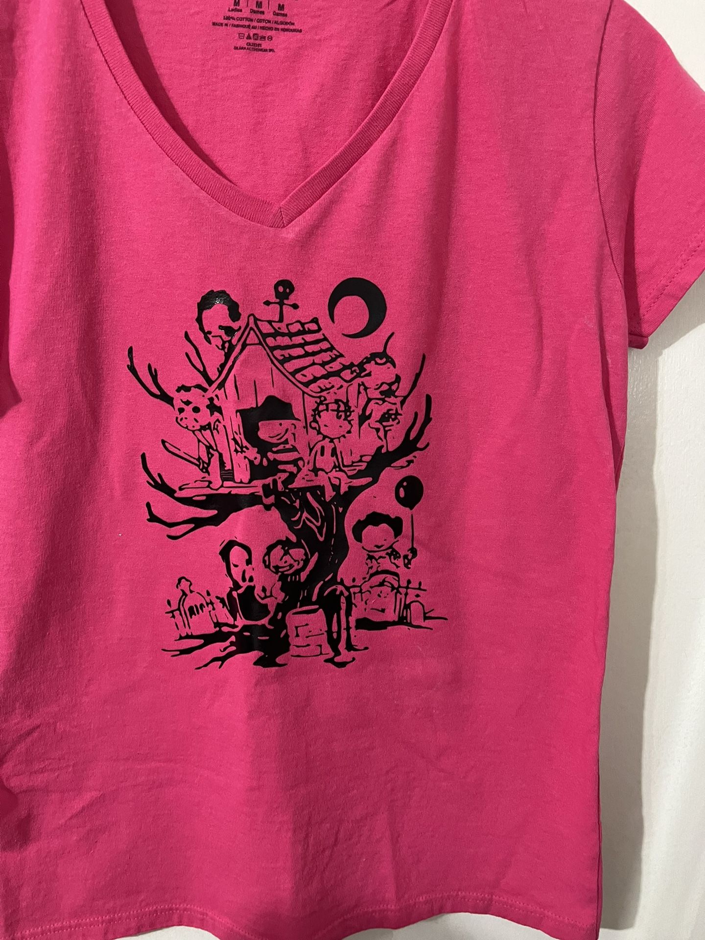 T-Shirt With Scary Movie Villains 