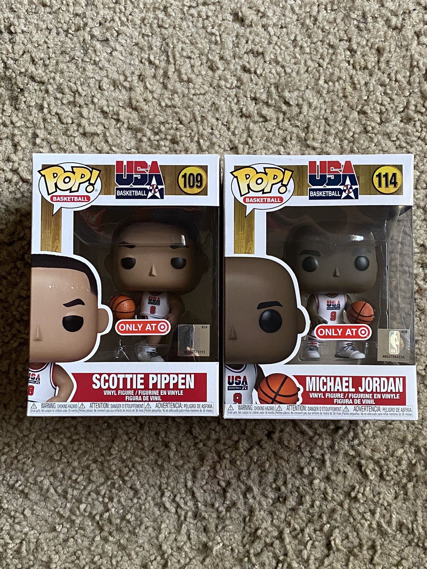Michael Jordan and Scottie Pippen Funko Pop
