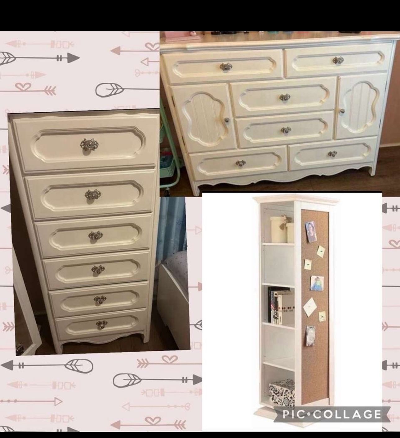 2 dresser  And  rotating organizer with mirror. $353 both