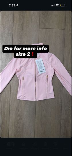 Pink lululemon zip up