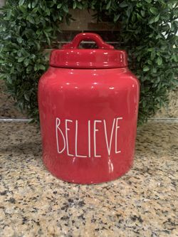 Rae Dunn Believe Canister ❤️