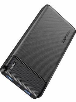 AsperX Portable Charger, PD 22.5W 15000mAh Power Bank Fast Charging 3 Device,