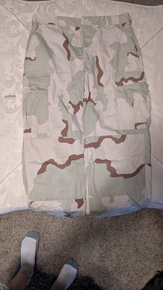 Army DCU Medium Extra Long Desert Camo A