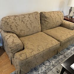 Two Cushion Sofa Loveseat In Good Condition