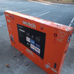 -FIRM PRICE NON-NEGOTIABLE- 70 In. Onn 4k Roku Smart TV W/Remote