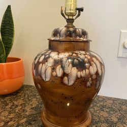 Vintage Ceramic Glazed Lamp Retro Mid Century Modern 