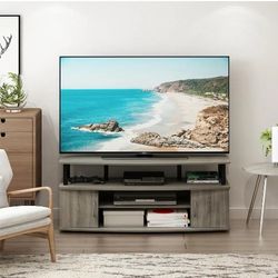 TV Stand French Oak Gray Wood
