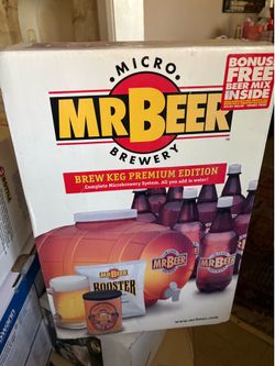 MICRO BONUS • FREE BEER MIX INSIDE MR BEER BREWER BREW KEG PREMIUM EDITION