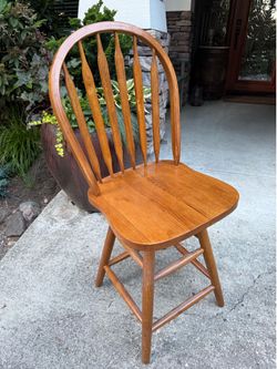 Oak Swivel Windsor Bar Stool