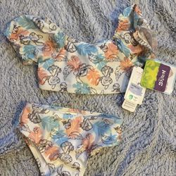 Stitch 2 Pieces Swimsuit Size 2t New