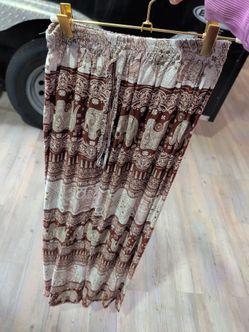 Boho Elephant Print Pants