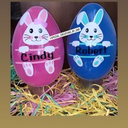 10” inches long Jumbo Easter Eggs ✨ Order yours with your kids name