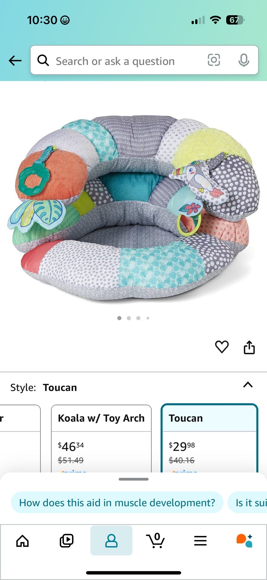 2 In 1 Tummy Time And Seated Support