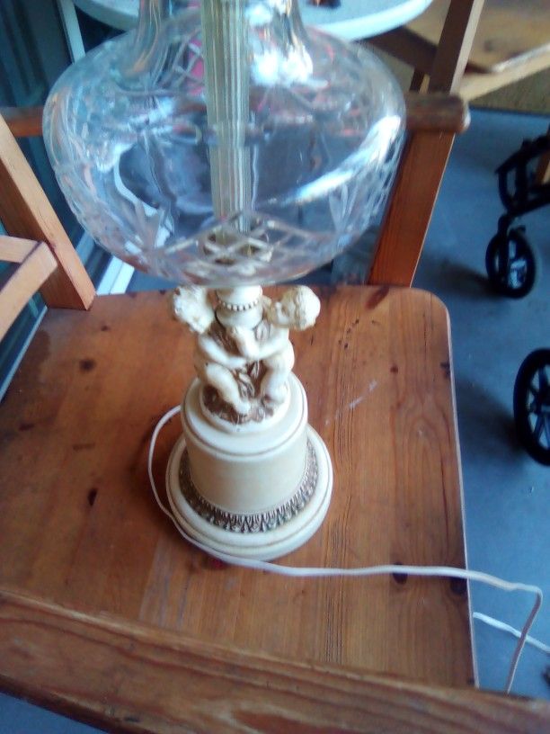 Vintage Cherub Table Lamps