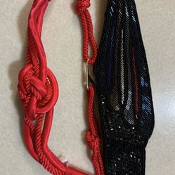 CA. 2 VINTAGE SMALL BELTS. SEE POST FOR SIZE. BOTH FOR $18.00. 