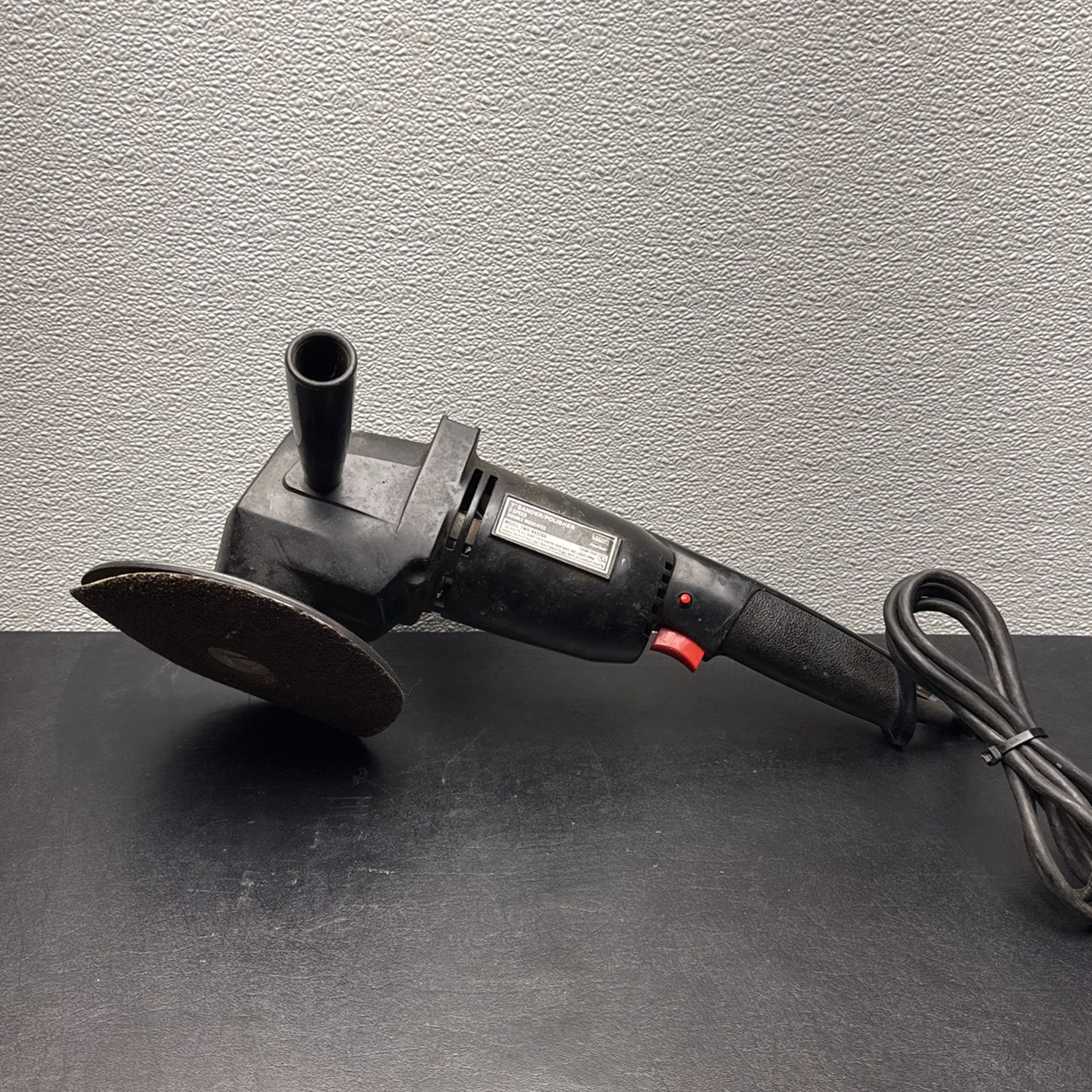 7” Sander/Polisher Buffer, 2-Speed Double Insulated In Black