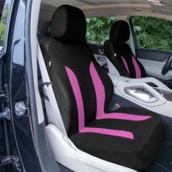 Pink Universal-Fit Car Seat Cover Set New
