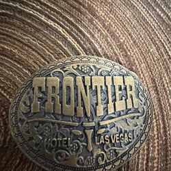 Vintage belt buckle frontier Las Vegas