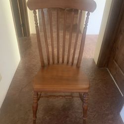 Two Ethan Allen Wood Chairs
