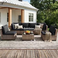 7pc Outdoor Sectional Patio Furniture Set