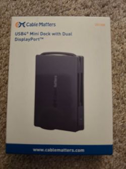 New USB4 Mini Dock Dual DisplayPort