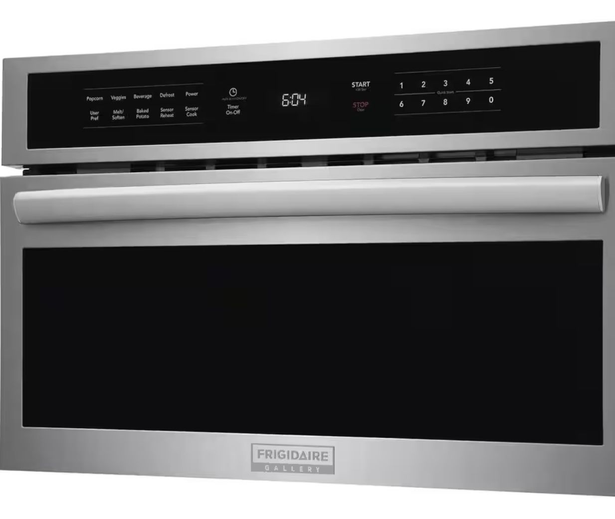 Frigidaire Gallery 30 in. Width 1.6 cu. ft. Stainless Steel with Drop-Down Door 1650-Watt Built-In Microwave Oven