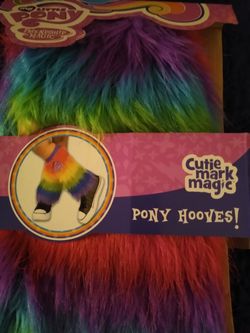 Pony hooves rainbow leg warmers